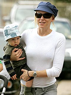 Naomi's Mother-Son Bond – On Bondi Beach
 | Naomi Watts