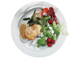 Laila Ali's Sautéed Chicken with Mustard and Sage| Laila Ali