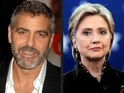  photo | George Clooney, Hillary Rodham Clinton