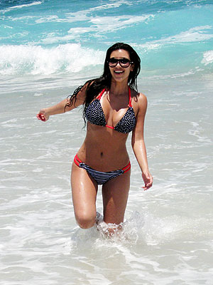 images of kim kardashian in bikini. Kim Kardashian on Being in