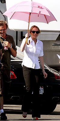 8. TAKE A PARASOL photo | Lindsay Lohan