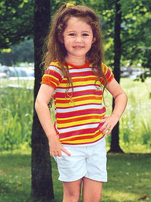 Miley Cyrus Baby Pictures on Miley  From Baby To Sweet 16    1997   Miley Cyrus   People Com