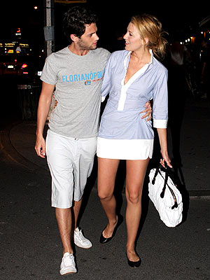 blake lively and penn badgley. lake lively and penn badgley