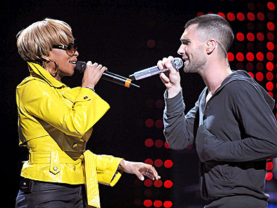 HITTING THE RIGHT NOTES photo | Adam Levine, Mary J. Blige