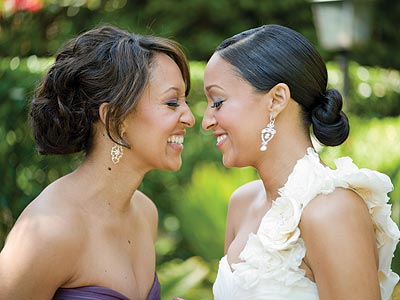 Favorite African American Celebrity Bride wedding black celebrity 