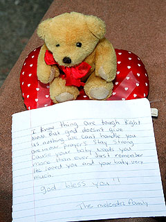 Heath Mourners Leave Stuffed Toy for Matilda