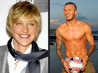 VIDEO: Ellen Plays Strip Soccer with David Beckham