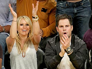 Hilary Duff, David Beckham Out for Lakers Victory | Hilary Duff