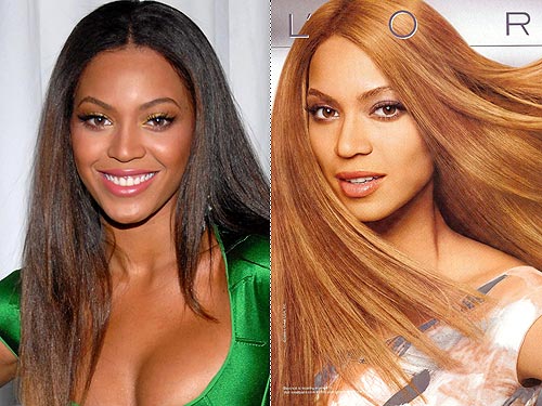 Cosmetics company L'Oreal denied that it lightened Beyonce's skin tone for