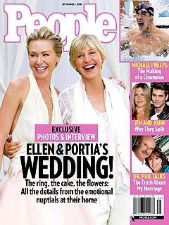 FIRST LOOK: Ellen & Portia's Wedding Album | Ellen DeGeneres, Portia de Rossi