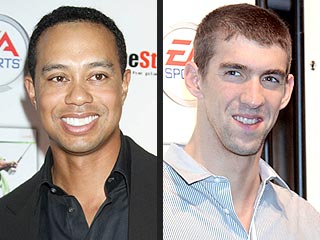 Sports Stars Collide: Michael Phelps Meets Tiger!