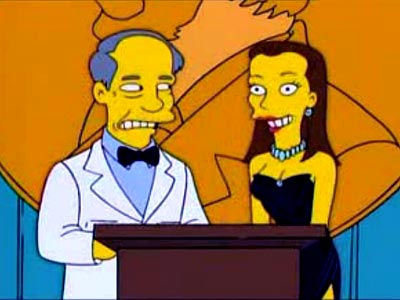Which Emmy-nominated star appeared on The Simpsons as a Nobel Peace Prize presenter? | Jennifer Garner