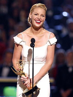 How did Emmy winner Katherine Heigl get her start in the entertainment business? | Katherine Heigl