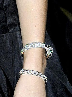 Who wore this diamond panther on her wrist in the U.K.? | Jessica Biel