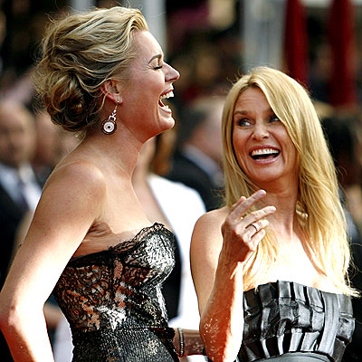CRACKING UP photo | Nicollette Sheridan, Rebecca Romijn