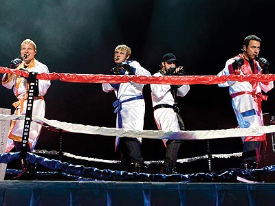 RINGSIDE ACTION photo | Backstreet Boys, AJ McLean, Brian Littrell, Howie Dorough, Nick Carter