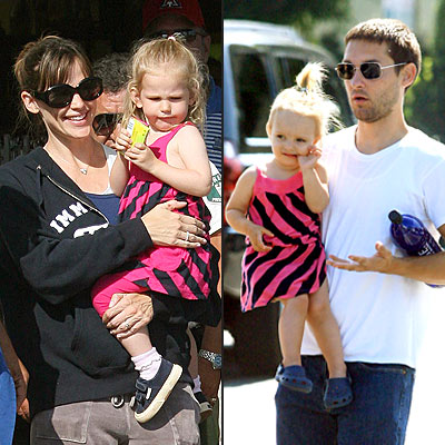 LIL' STARS IN STRIPES photo | Jennifer Garner, Tobey Maguire, Violet Affleck
