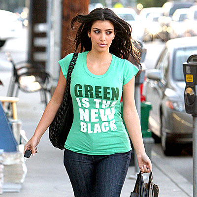 FEELING GREEN photo | Kim Kardashian
