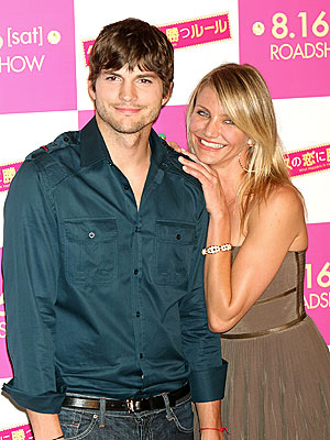 cameron diaz and ashton kutcher. cameron 