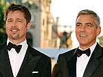 Brad & George Tie One On | Brad Pitt, George Clooney