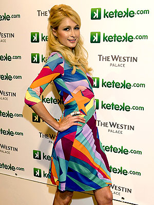 paris hilton rainbow shirt