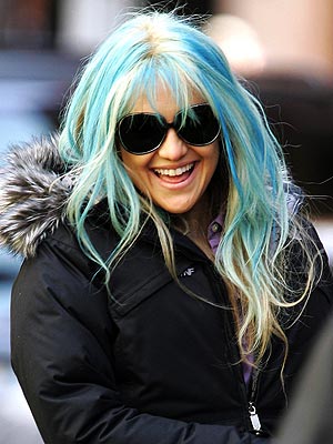 black hair with blue highlights. Kate Hudson#39;s Blue Highlights!