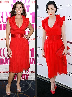 BROOKE VS. DITA  photo | Brooke Shields, Dita Von Teese
