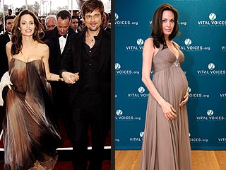 Angelina's Classic Pregnancy Style | Angelina Jolie, Brad Pitt