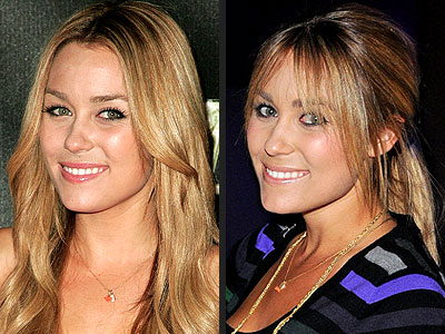 LAUREN CONRAD A wispy fringe and pulledback pony take the reality star's