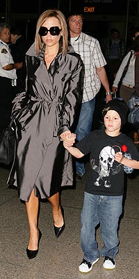 VICTORIA BECKHAM'S BELTED METALLIC photo | Victoria Beckham