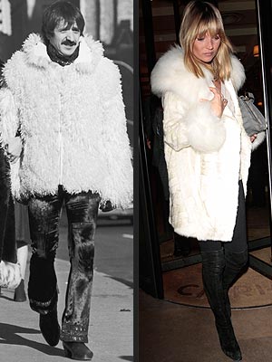 FUR THING photo | Kate Moss, Sonny Bono