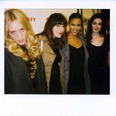 CHLOE SEVIGNY, MILLA JOVOVICH, PAULA PATTON & ANNE HATHAWAY  photo | Anne Hathaway, Chloë Sevigny, Milla Jovovich, Paula Patton