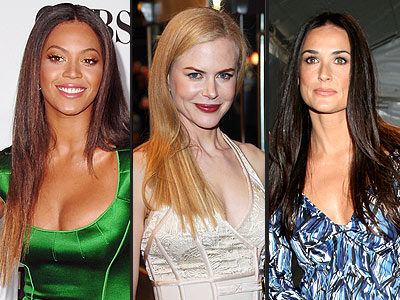 STICK-STRAIGHT HAIR  photo | Beyonce Knowles, Demi Moore, Nicole Kidman