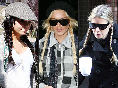 BRAIDED PIGTAILS photo | Gwyneth Paltrow, Lindsay Lohan, Vanessa Hudgens