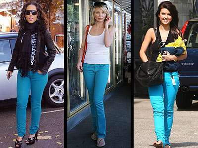 Turquoise Jeans | Alicia Keys, Cameron Diaz