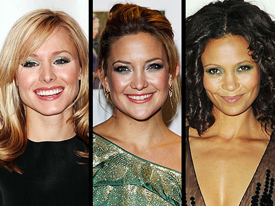 GREEN EYESHADOW photo | Kate Hudson, Kristen Bell, Thandie Newton