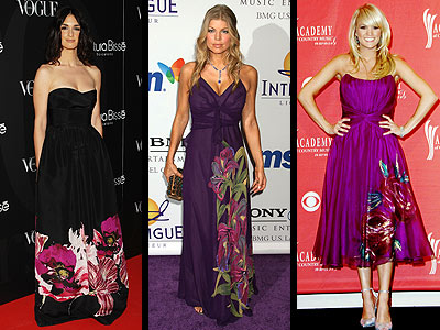 Floral Detail Dresses | Carrie Underwood, Fergie, Paz Vega