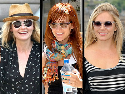 CLEAR SUNGLASSES photo | Ashlee Simpson, Kirsten Dunst, Sienna Miller