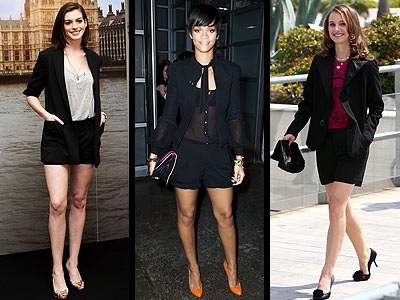 SHORT SUITS photo | Anne Hathaway, Natalie Portman, Rihanna