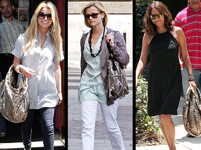 Metallic Patchwork Purses | Halle Berry, Jessica Simpson, Reese Witherspoon