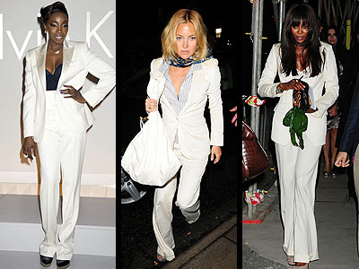 WHITE SUITS photo | Kate Hudson, Naomi Campbell