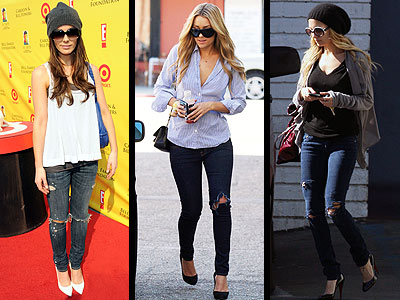 High Street Fashion Skinny Jeans on The Obvious New Trend This Season Is Ripped Distressed Jeans