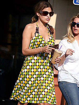 EVA MENDES'S HALTER DRESS photo | Eva Mendes