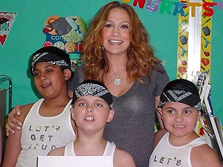 J.Lo Gives Special Performance at Staten Island School