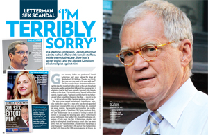 Letterman Sex Scandal 'I'm Terribly Sorry'