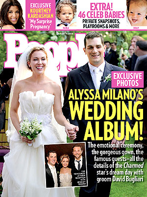  photo | Celebrity Wedding Albums, Alyssa Milano, Kourtney Kardashian