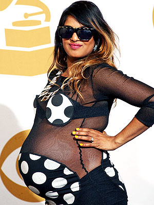 Mia Pregnant At Grammy 100