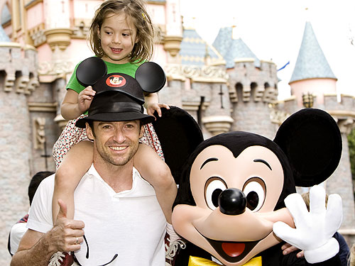 Hugh Jackman and Family Do Disn...
