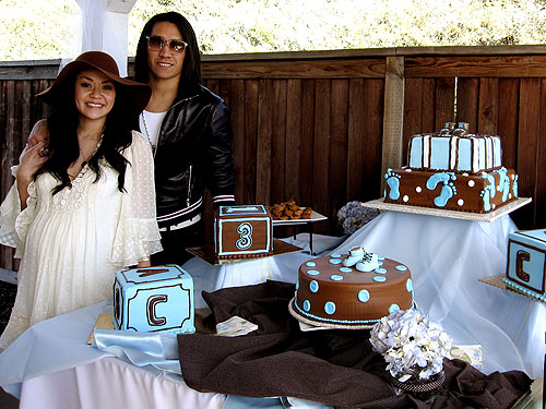 Taboo and Jaymie Celebrate With a Blue and Brown Baby Shower 