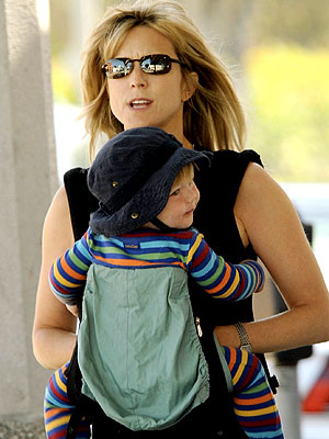 Courtney ThorneSmith Carries Her Stripey Son